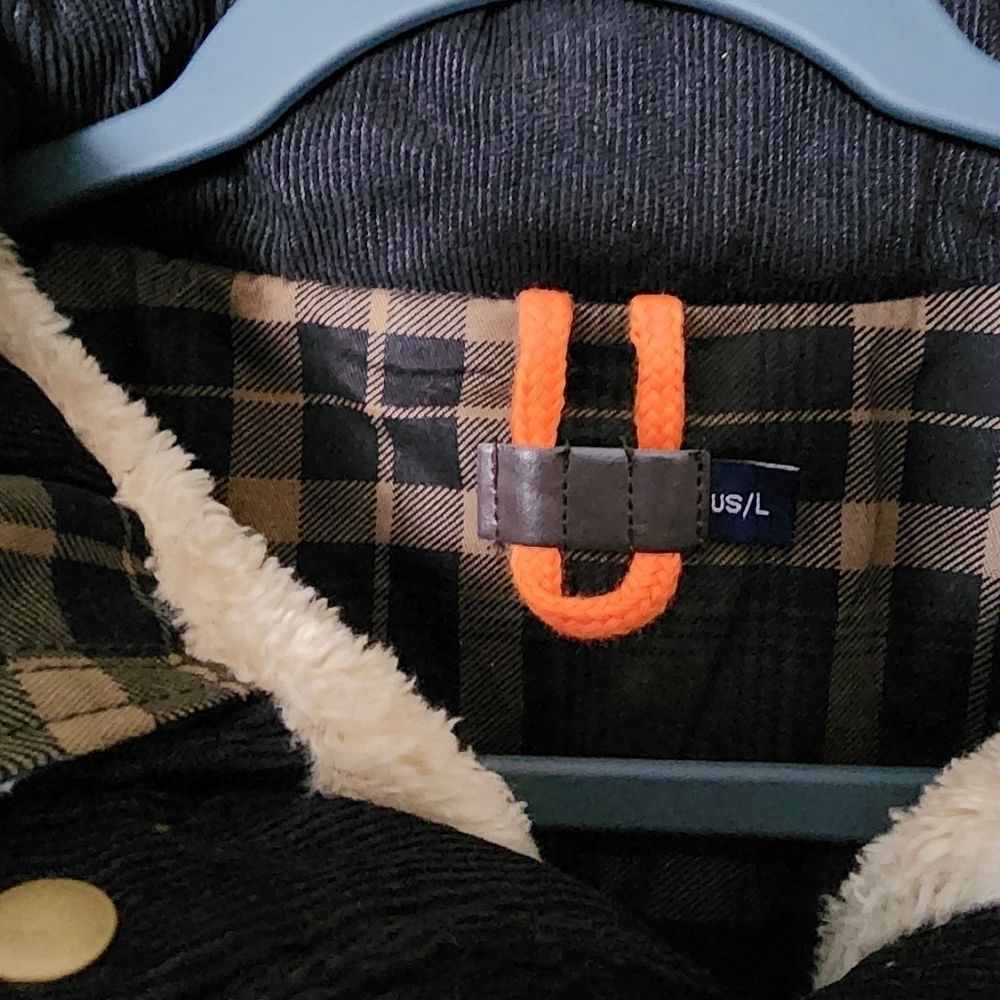 Haellun Men's Sherpa-Lined Flannel Shirt Jacket – Size L - Picture 4 of 7